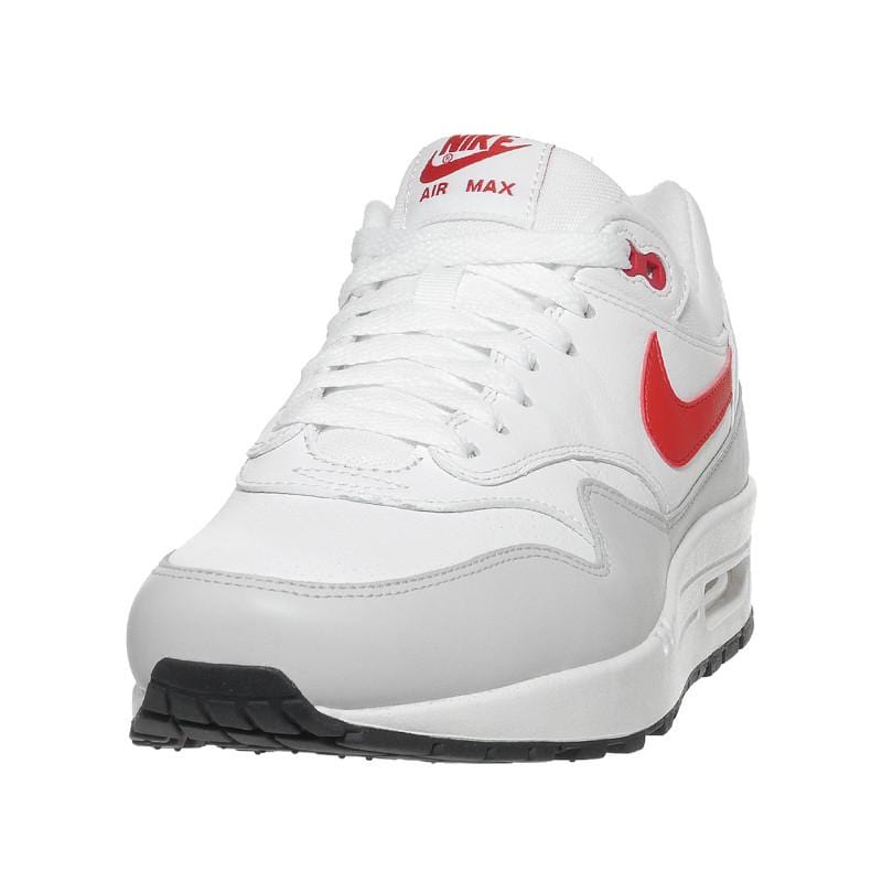 Nike Air Max 1 'Leather' White-University Red — UK 3 | EU 35.5 | US 3.5 — Side View