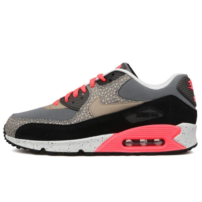 Nike Air Max 90 PRM Safari-Black-Grey — UK 3 | EU 35.5 | US 3.5 — Front View