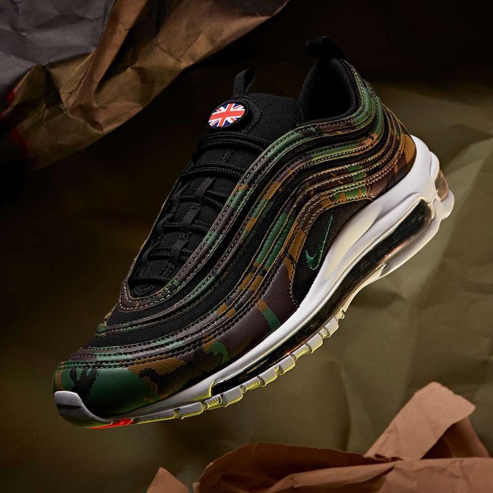 Nike Air Max 97 UK Country Camo Pack — UK 3 | EU 35.5 | US 3.5 — Lifestyle View
