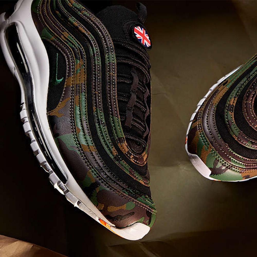 Nike Air Max 97 UK Country Camo Pack — UK 3 | EU 35.5 | US 3.5 — Detail View