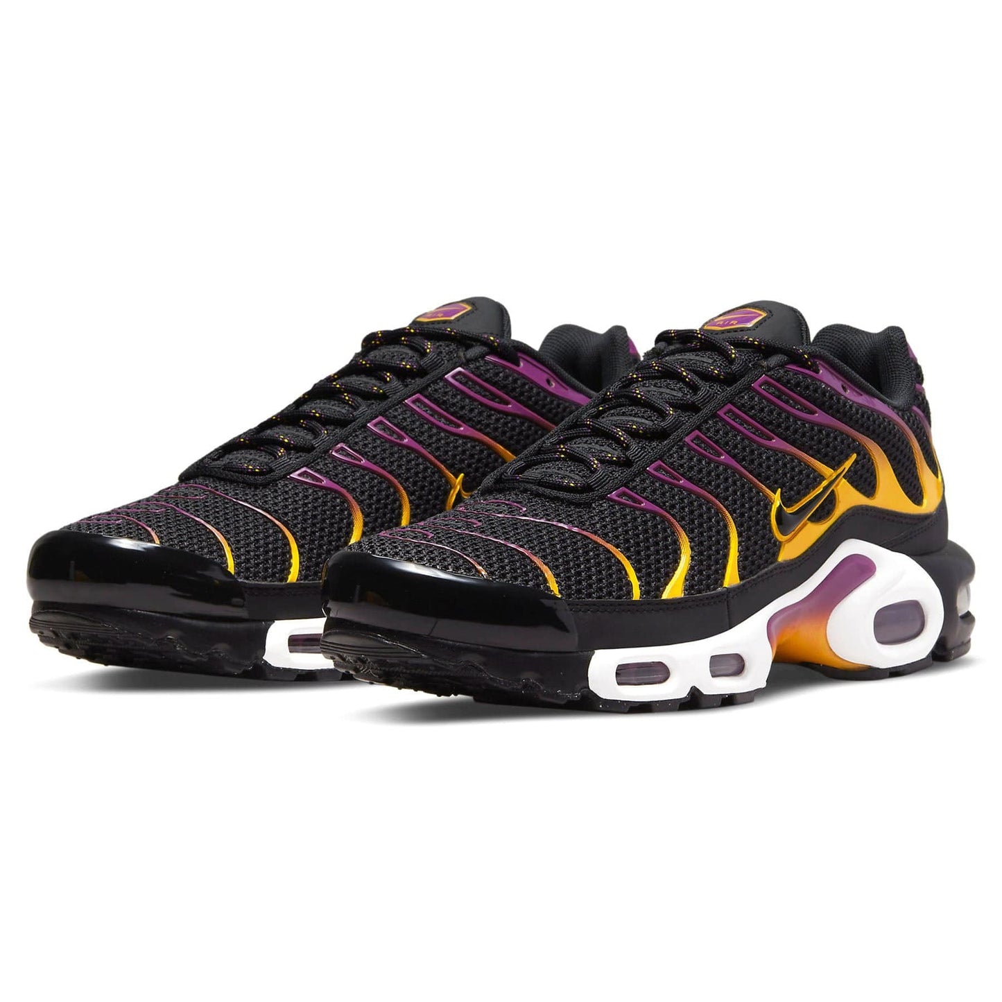Nike Air Max Plus 'Black University Gold Viotech' — UK 3 | EU 35.5 | US 3.5 — Side View