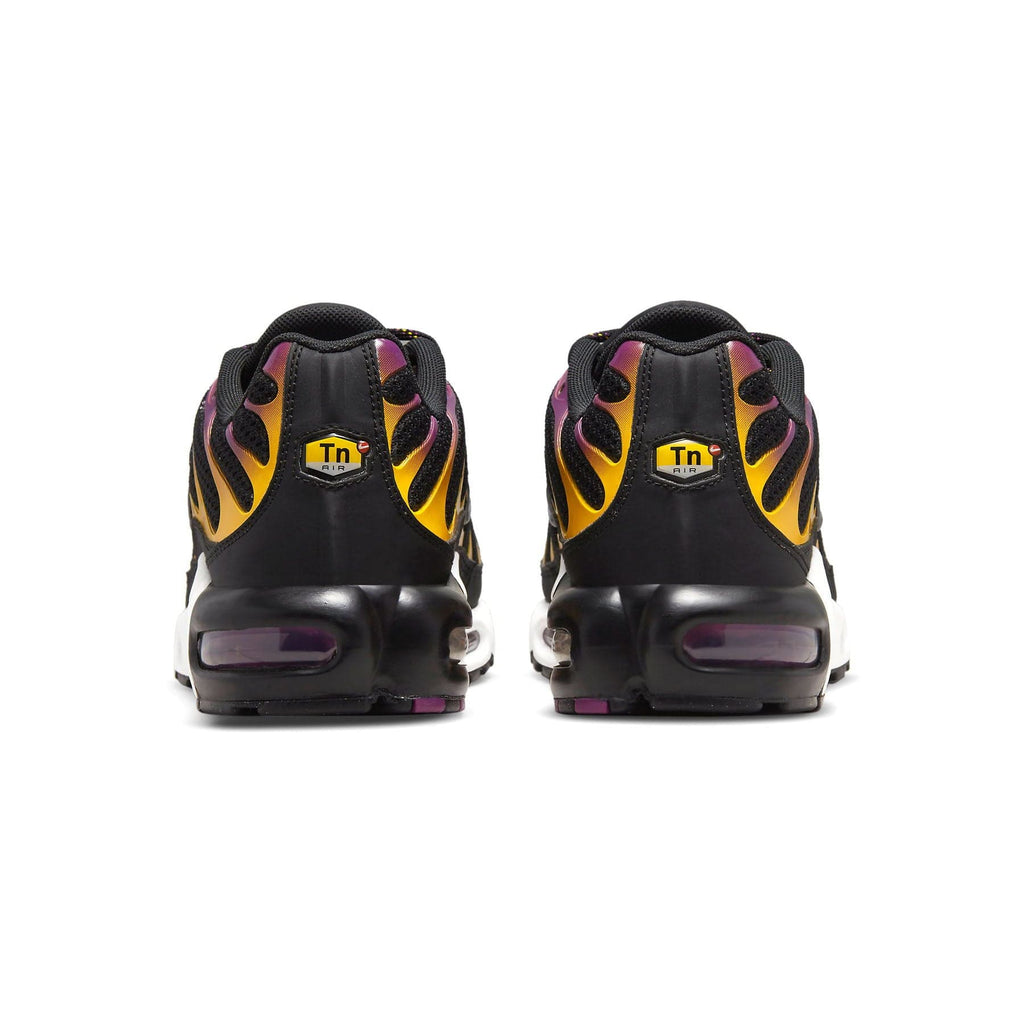 Nike Air Max Plus 'Black University Gold Viotech' — UK 3 | EU 35.5 | US 3.5 — Top View