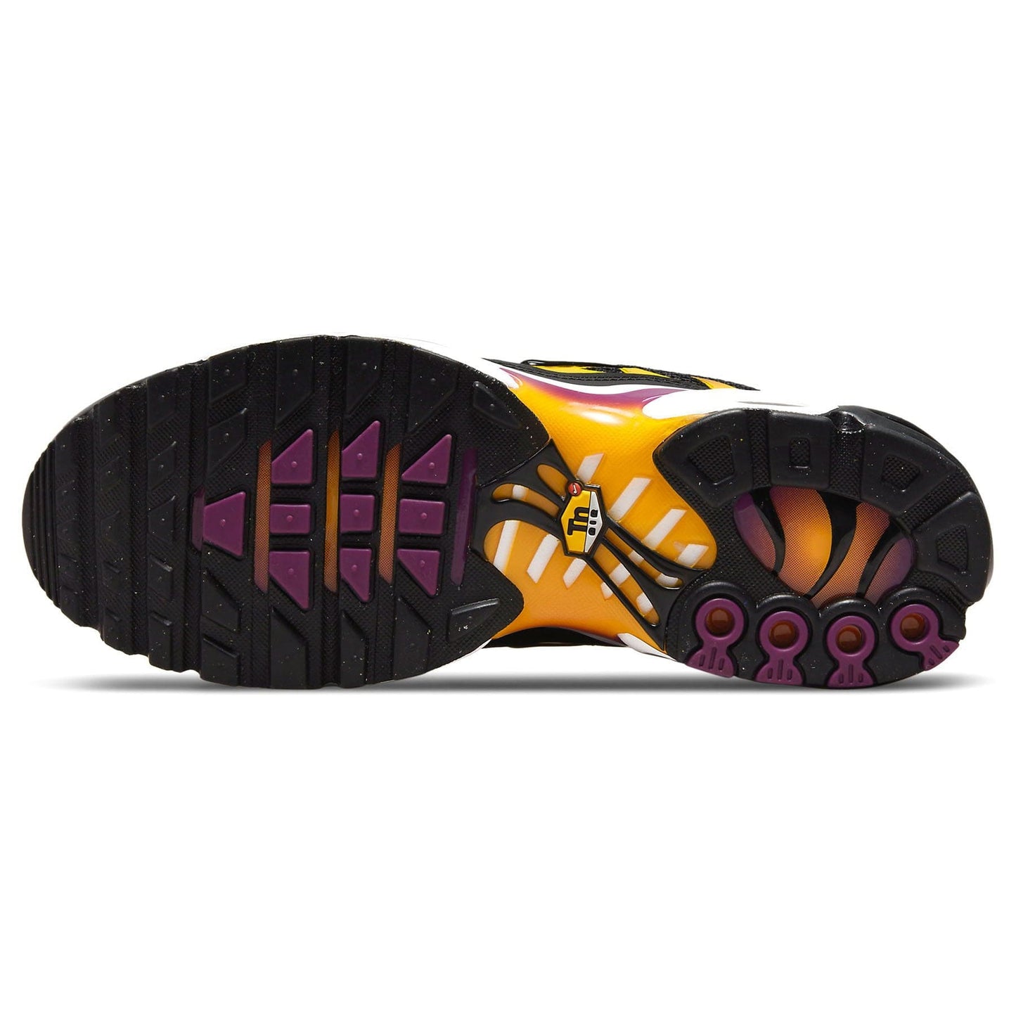 Nike Air Max Plus 'Black University Gold Viotech' — UK 3 | EU 35.5 | US 3.5 — Detail View