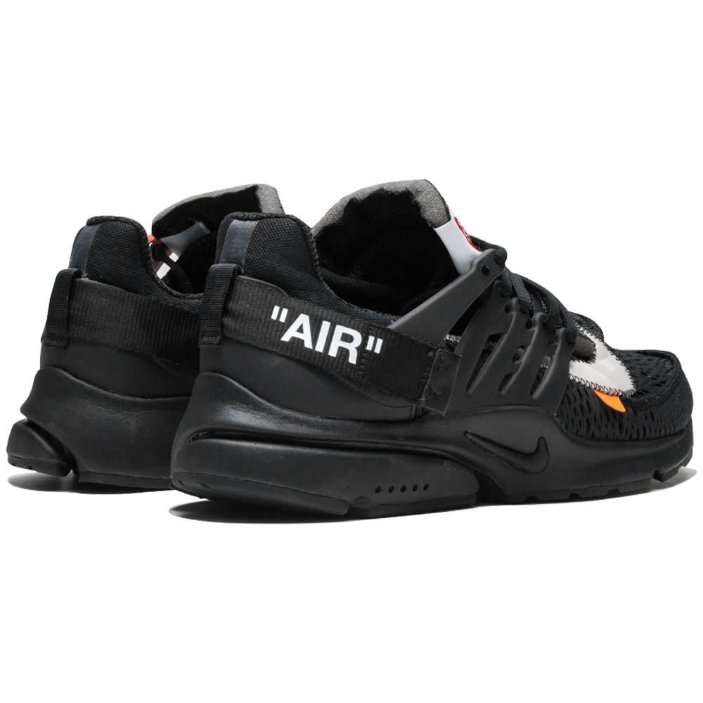 Off-White x Nike Air Presto Black — 3 UK | 35.5 EU — Back View