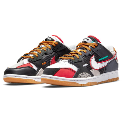 Nike Dunk Low Scrap Premium 'University Red' — UK 3 | EU 35.5 | US 3.5 — Side View
