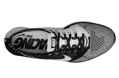 Nike Flyknit Racer - Black-White — UK 3 | EU 35.5 | US 3.5 — Side View