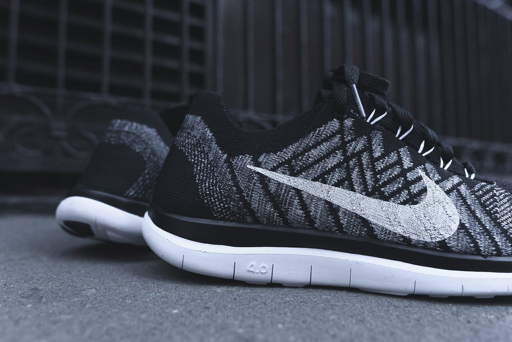 Nike Free 4.0 Flyknit Black — UK 2.5 | EU 35.5 | US 5 — Back View