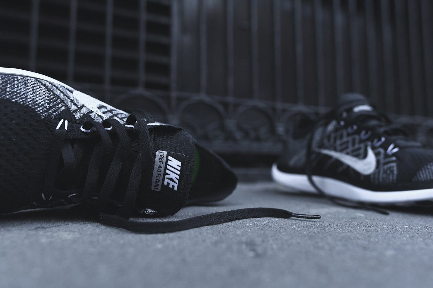Nike Free 4.0 Flyknit Black — UK 2.5 | EU 35.5 | US 5 — Side View