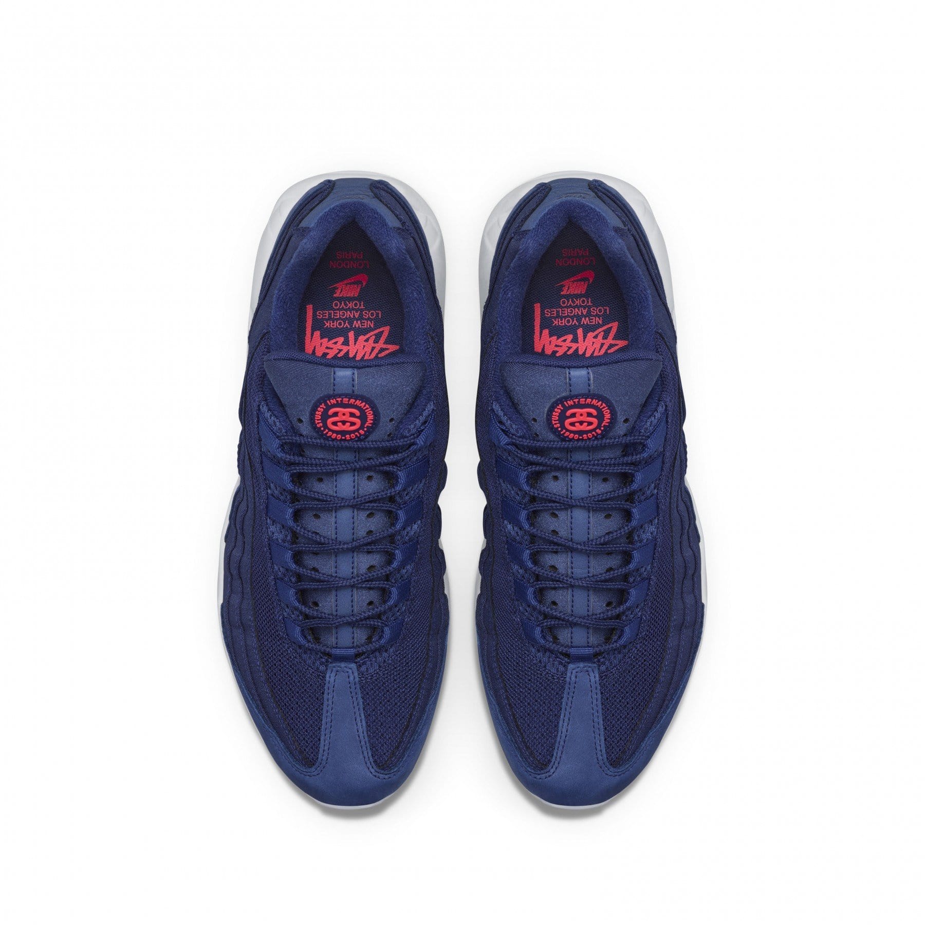 Stussy x Nike Air Max 95 Loyal Blue — UK 3 | EU 35.5 | US 3.5 — Detail View