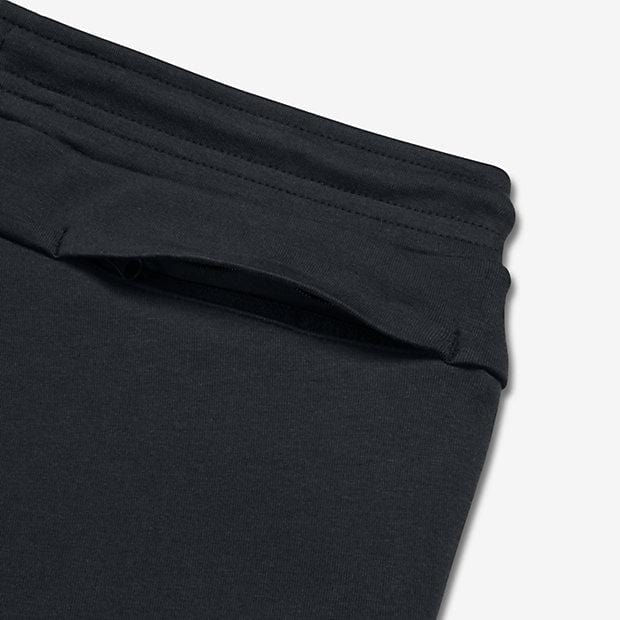NIKE TECH FLEECE MEN'S TROUSERS - Black — XXS — Back View