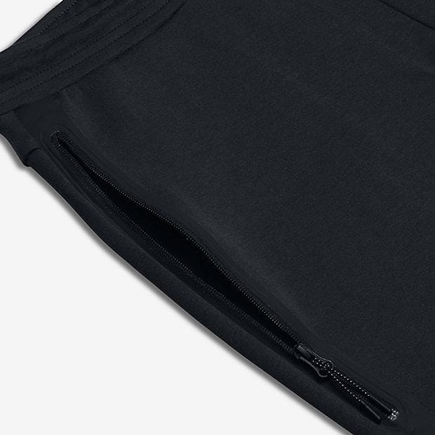 NIKE TECH FLEECE MEN'S TROUSERS - Black — XXS — Side View