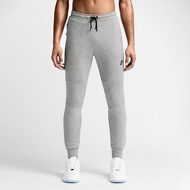 NIKE TECH FLEECE MEN'S TROUSERS - Medium Grey-Black — XXS — Detail View