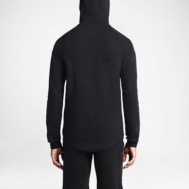 NIKE TECH FLEECE WINDRUNNER MEN'S HOODIE - Black — XXS — Detail View