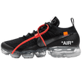 Off-White x Nike Air VaporMax Flyknit Black — UK 3 | EU 35.5 | US 3.5 — Front View