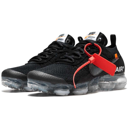 Off-White x Nike Air VaporMax Flyknit Black — UK 3 | EU 35.5 | US 3.5 — Back View