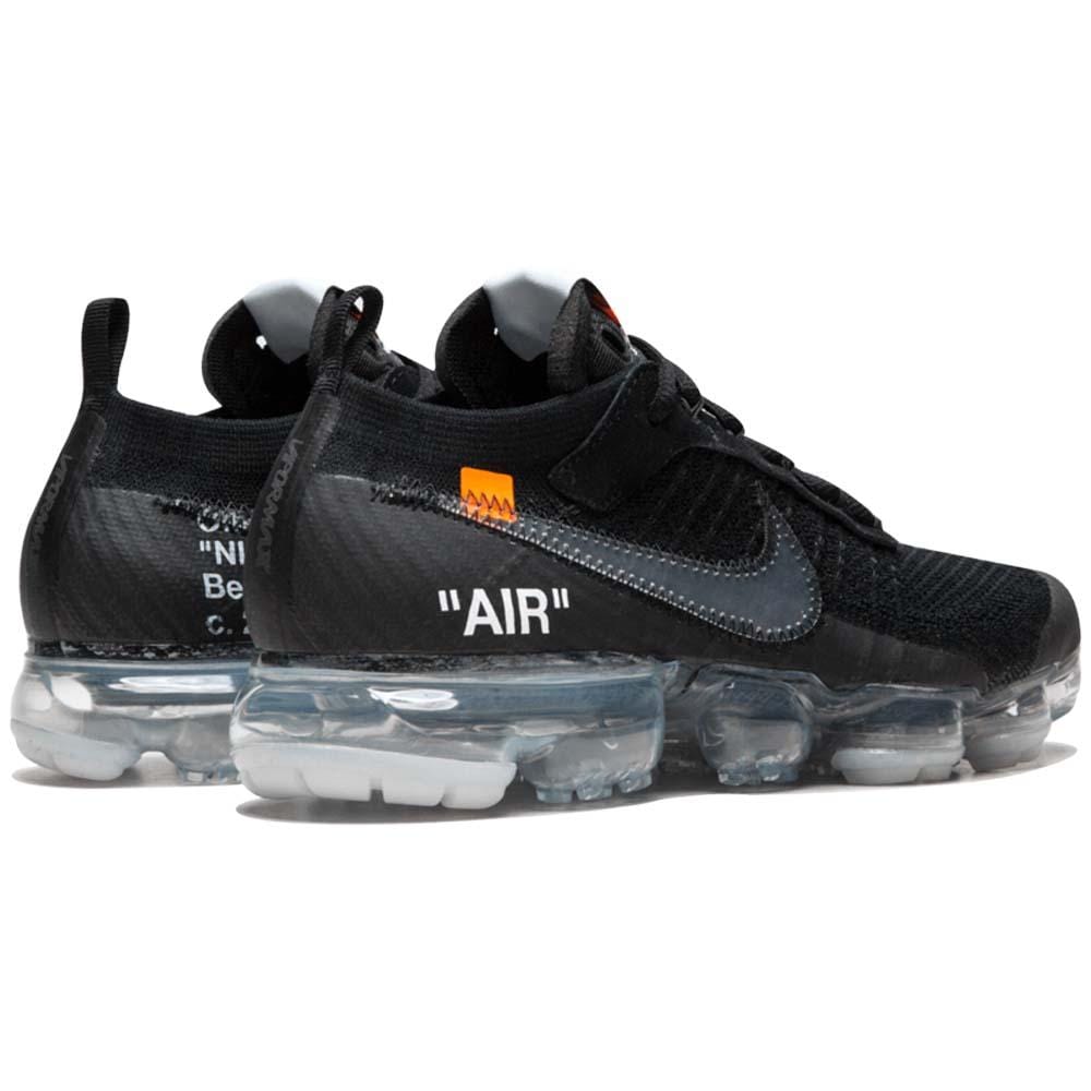 Off-White x Nike Air VaporMax Flyknit Black — UK 3 | EU 35.5 | US 3.5 — Side View