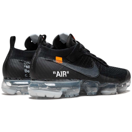 Off-White x Nike Air VaporMax Flyknit Black — UK 3 | EU 35.5 | US 3.5 — Side View