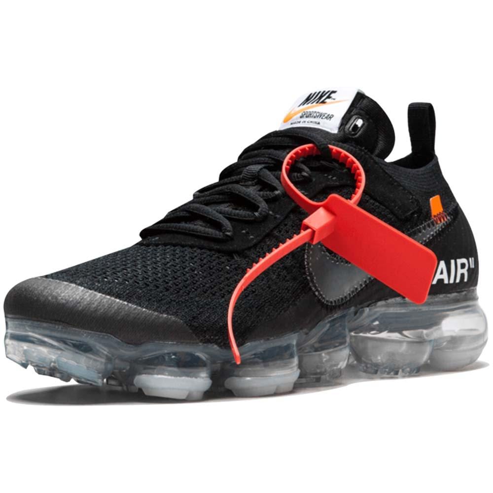 Off-White x Nike Air VaporMax Flyknit Black — UK 3 | EU 35.5 | US 3.5 — Top View