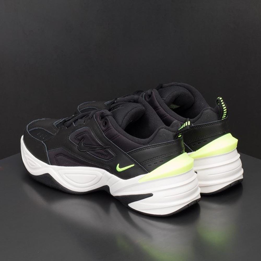 Nike M2K Tekno Black Volt Womens — UK 2.5 | EU 35.5 | US 5 — Top View