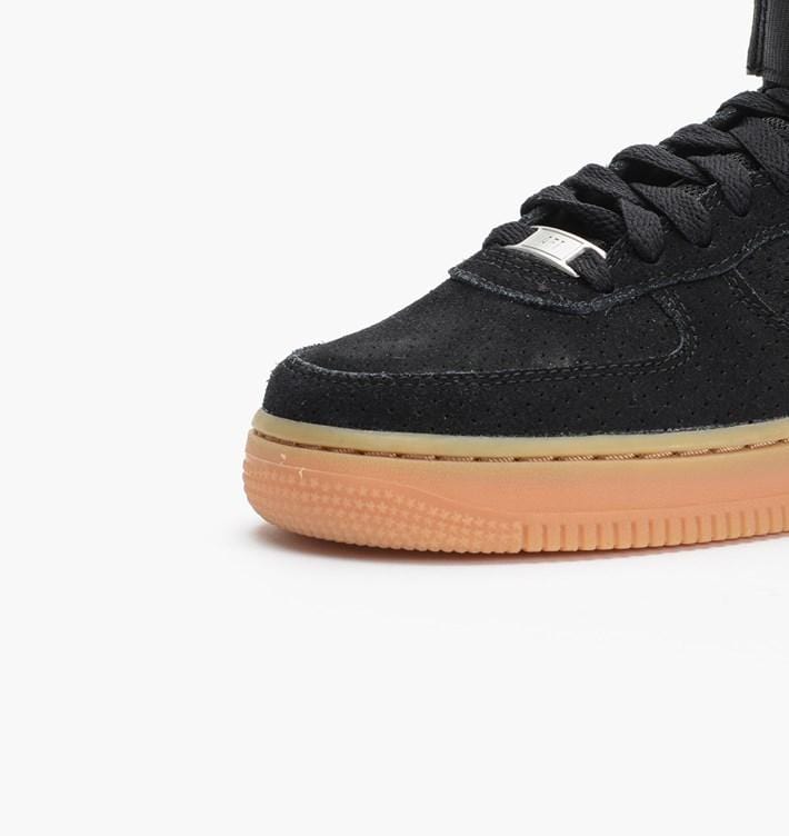 Nike WMNS Air Force 1 Hi Suede Black — UK 2.5 | EU 35.5 | US 5 — Detail View