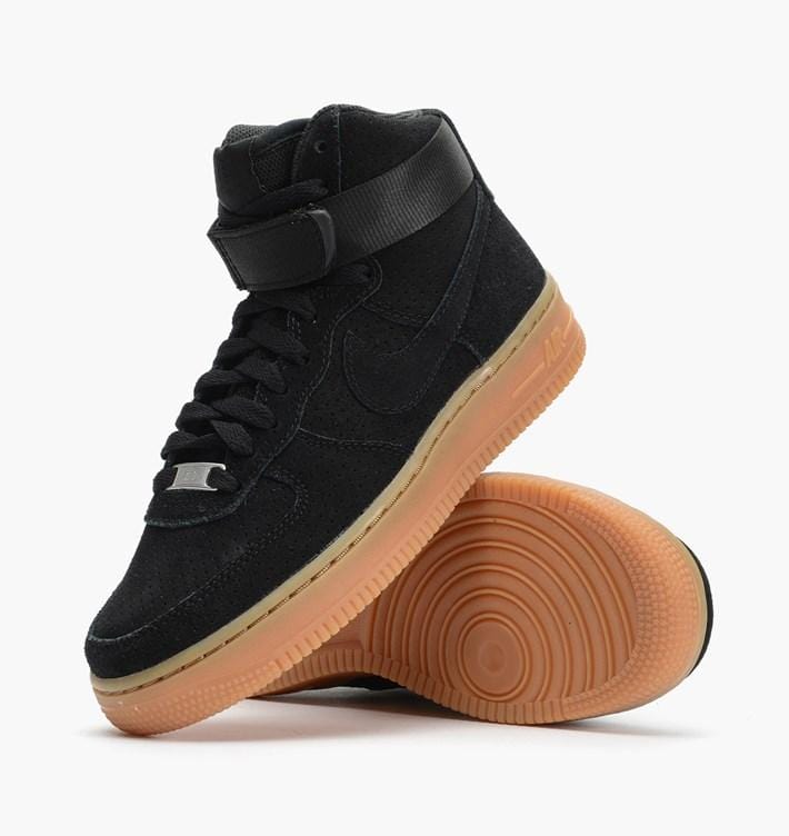 Nike WMNS Air Force 1 Hi Suede Black — UK 2.5 | EU 35.5 | US 5 — Alternate View 7
