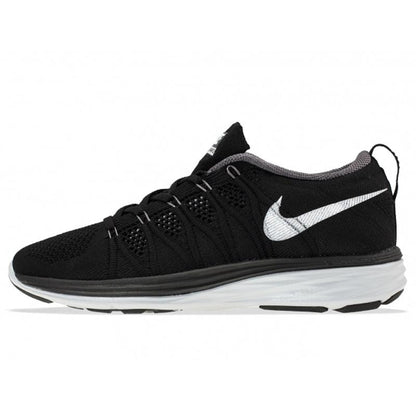 NIKE WMNS FLYKNIT LUNAR2 - BLACK — UK 2.5 | EU 35.5 | US 5 — Front View