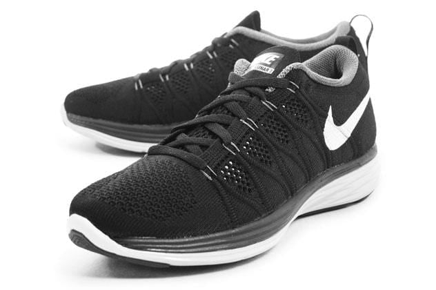 NIKE WMNS FLYKNIT LUNAR2 - BLACK — UK 2.5 | EU 35.5 | US 5 — Top View