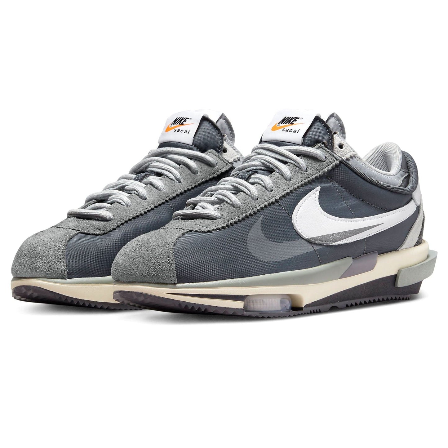 Nike Zoom Cortez SPx Sacai 'Iron Grey' — UK 3 | EU 35.5 | US 3.5 — Side View