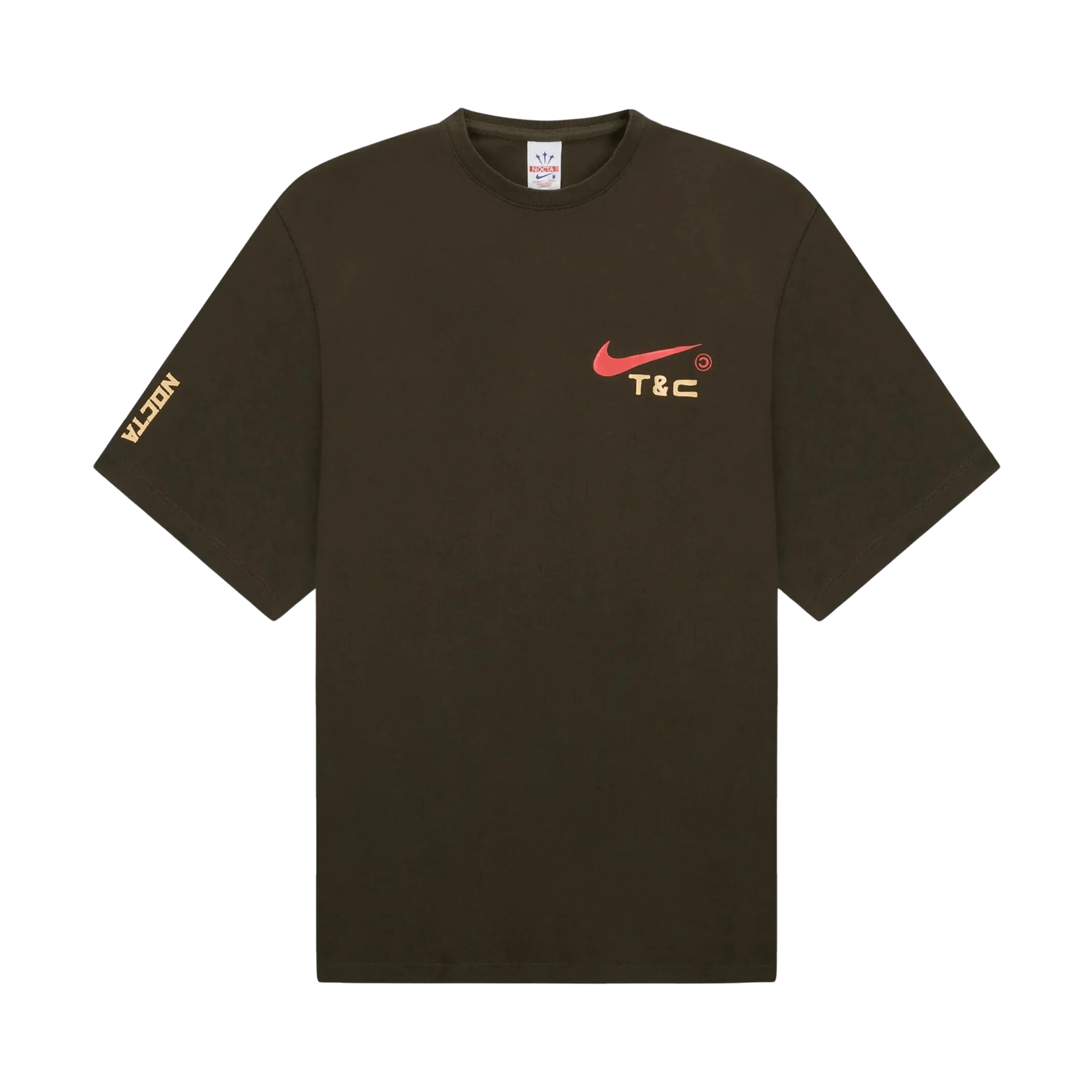Nike x NOCTA Souvenir Cactus T-Shirt 'Dark Khaki' — XXS — Side View