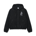 Nike x Stussy Striped Wool Jacket 'Black' — XXS — Front View