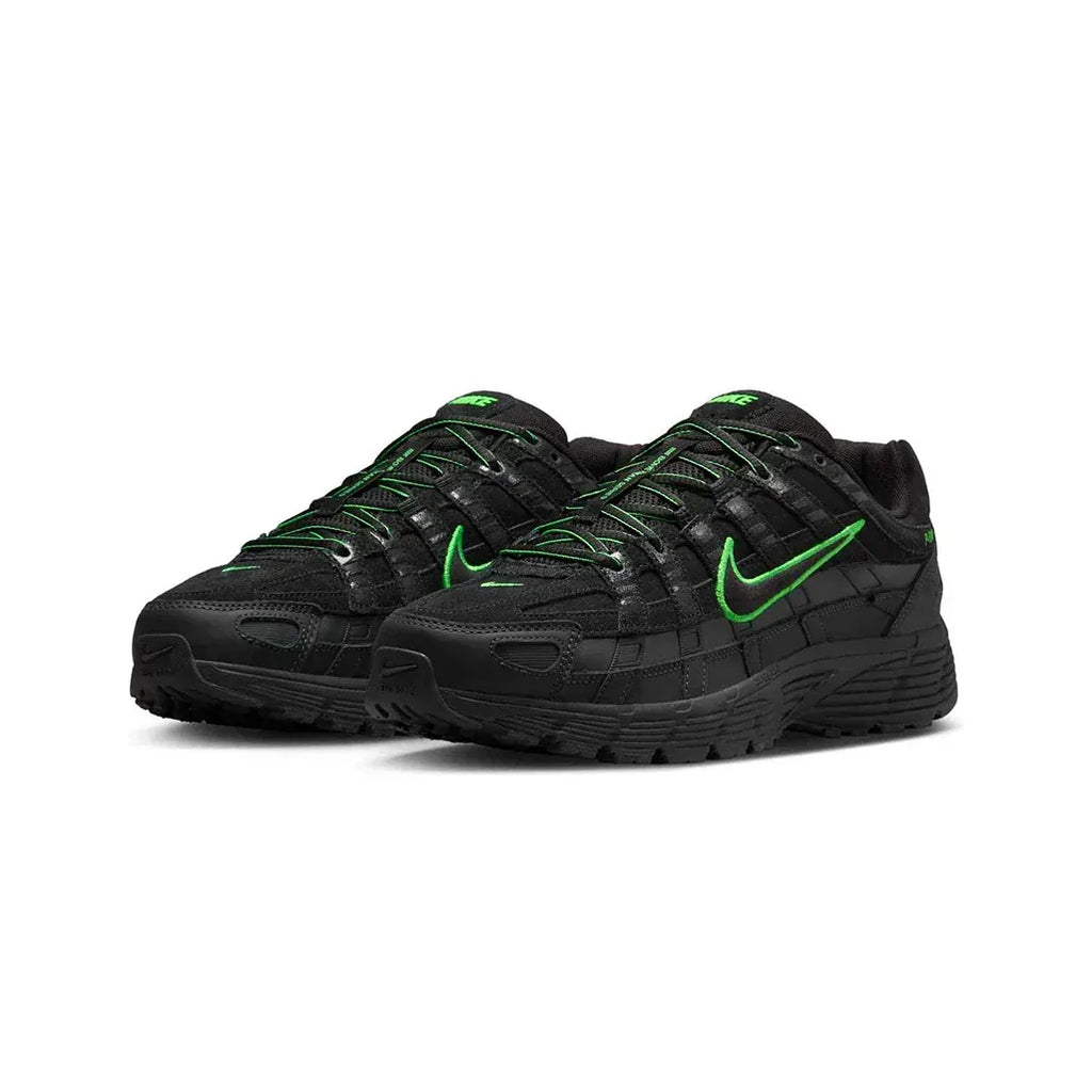 Nike P-6000 PRM Black Green Strike — 5.5 UK — Back View