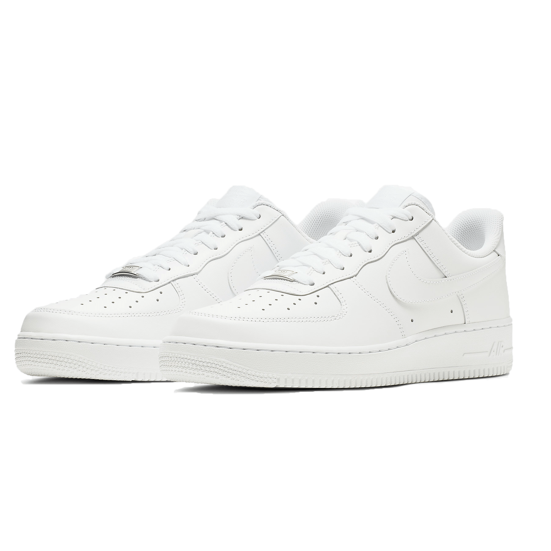 Nike Air Force 1 '07' Triple White' — UK 3 | EU 35.5 | US 3.5 — Side View