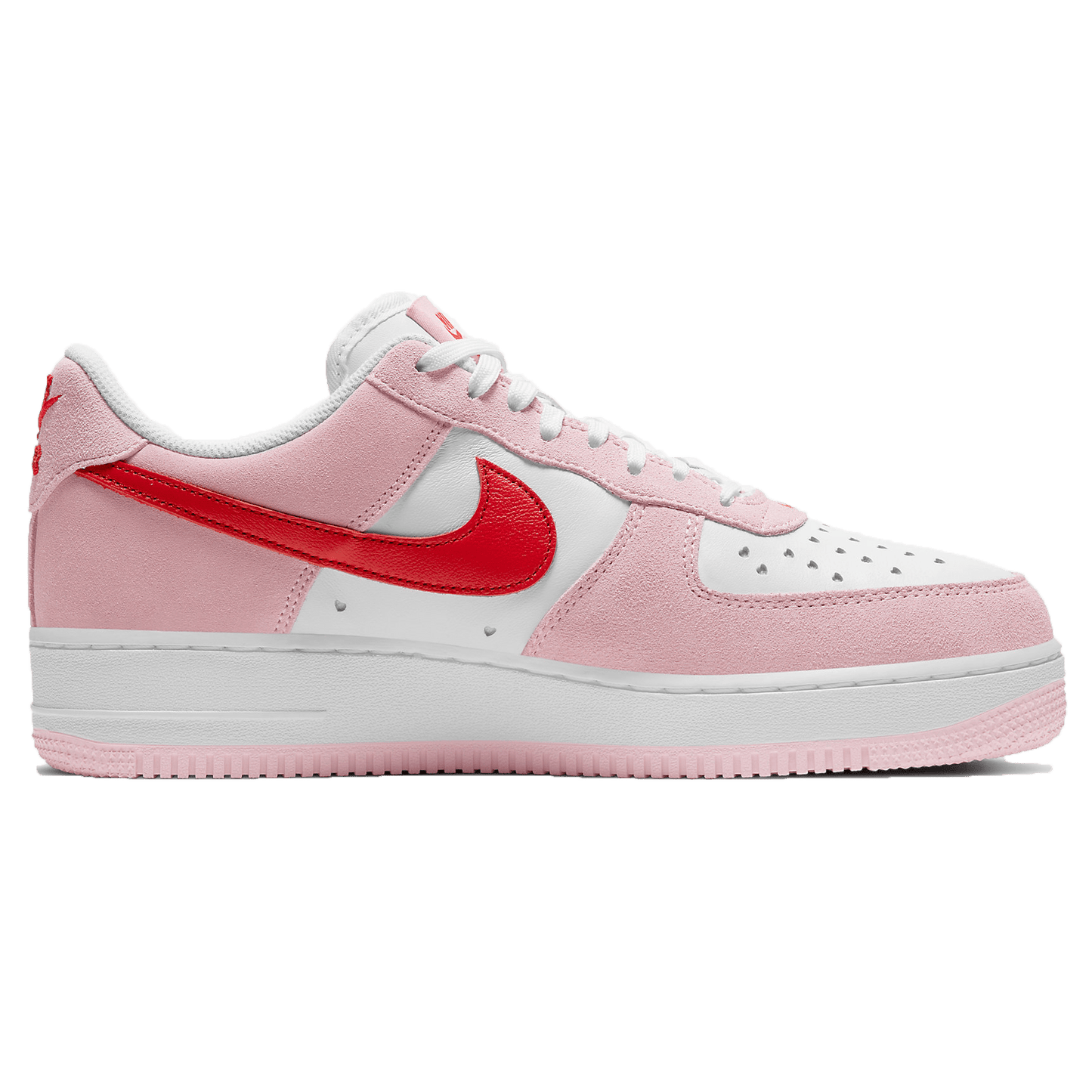 Nike Air Force 1 Low '07 QS 'Valentine’s Day Love Letter' — UK 3 | EU 35.5 | US 3.5 — Top View