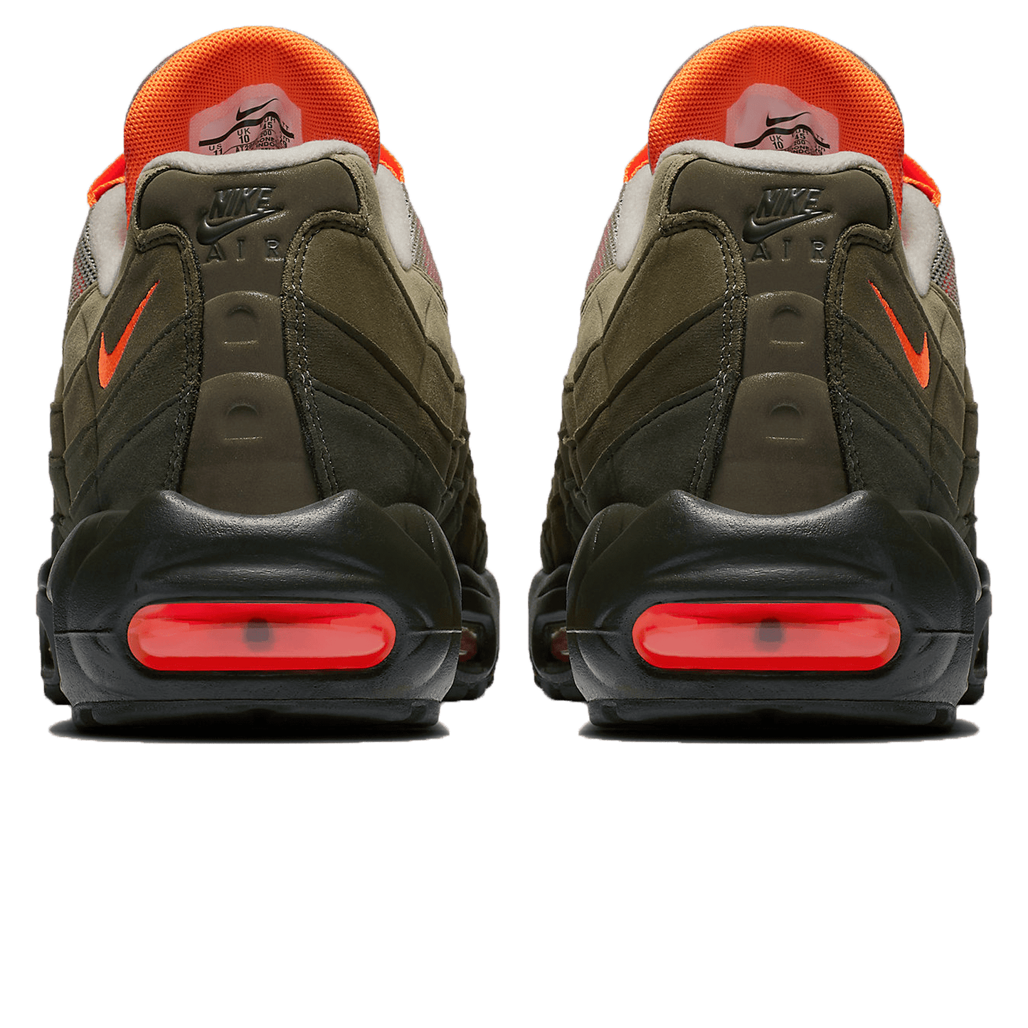 Nike Air Max 95 'Neutral Olive' — UK 3 | EU 35.5 | US 3.5 — Back View