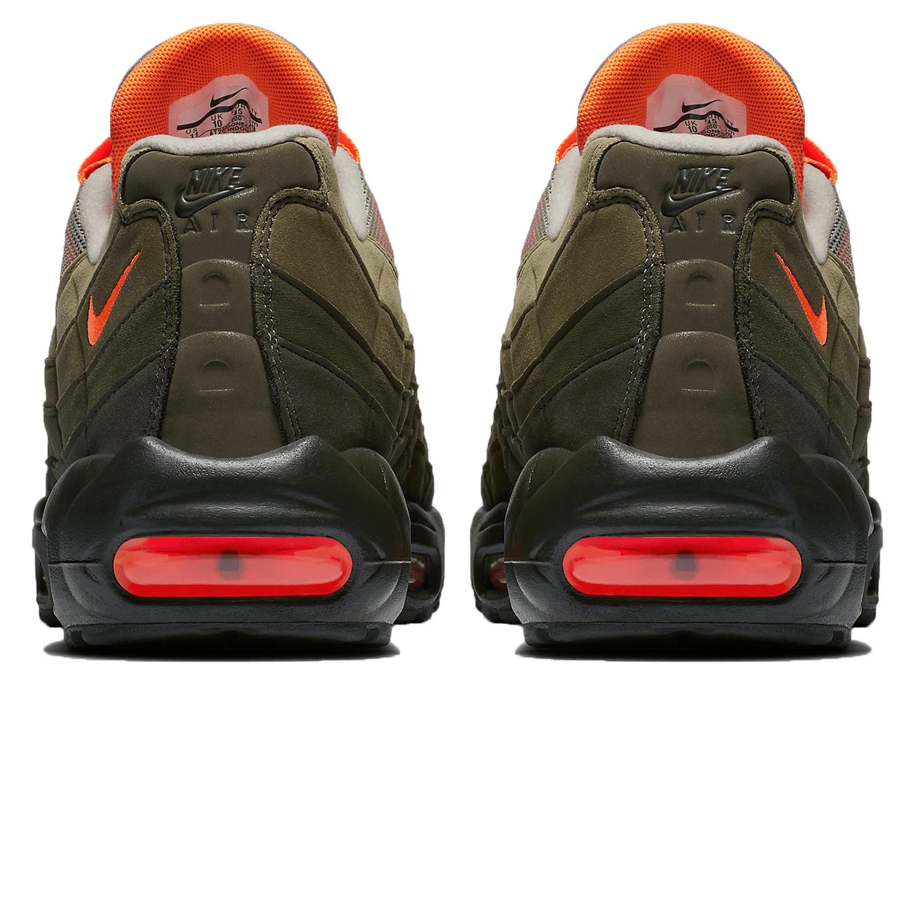 Nike Air Max 95 'Neutral Olive' — UK 3 | EU 35.5 | US 3.5 — Back View