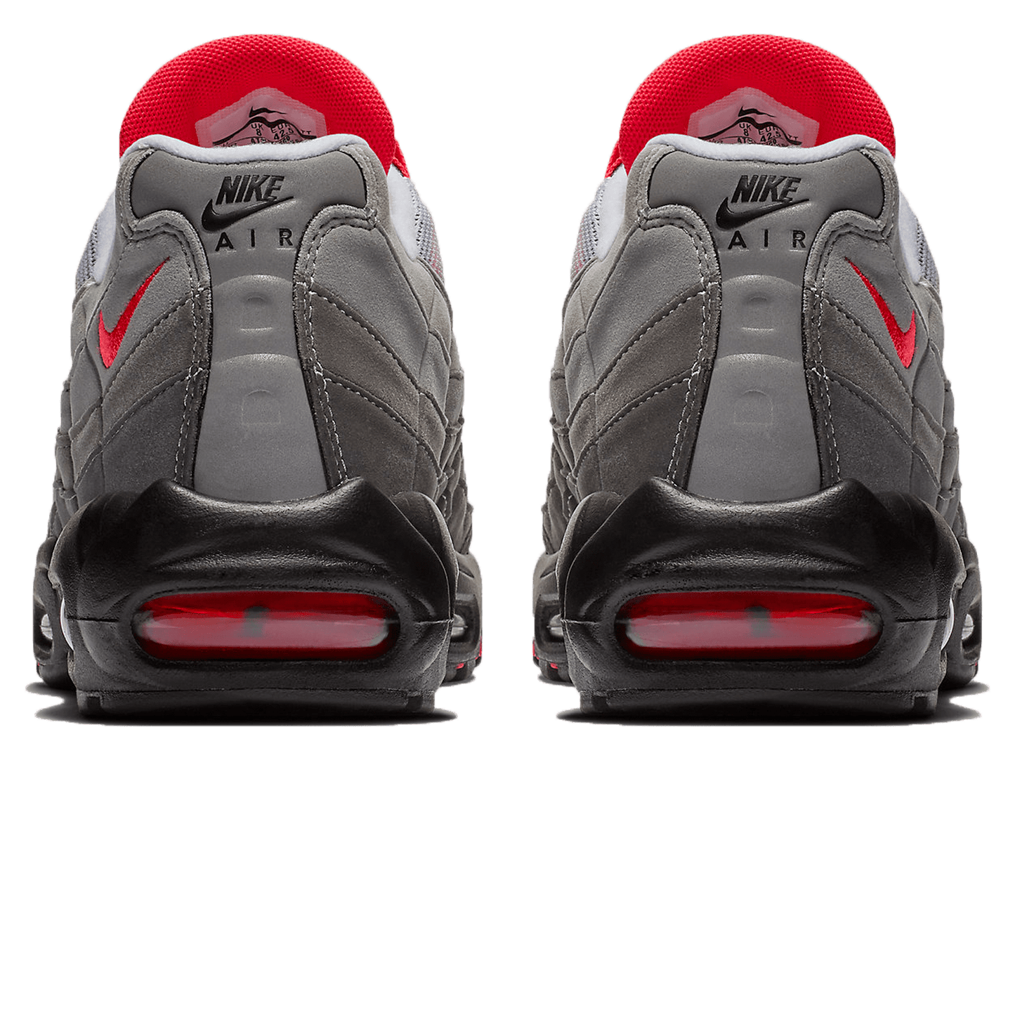 Nike Air Max 95 OG Solar Red — UK 3 | EU 35.5 | US 3.5 — Back View