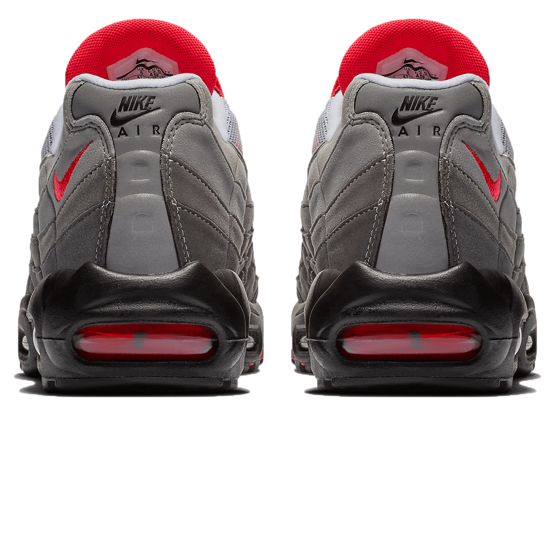 Nike Air Max 95 OG Solar Red — UK 3 | EU 35.5 | US 3.5 — Back View