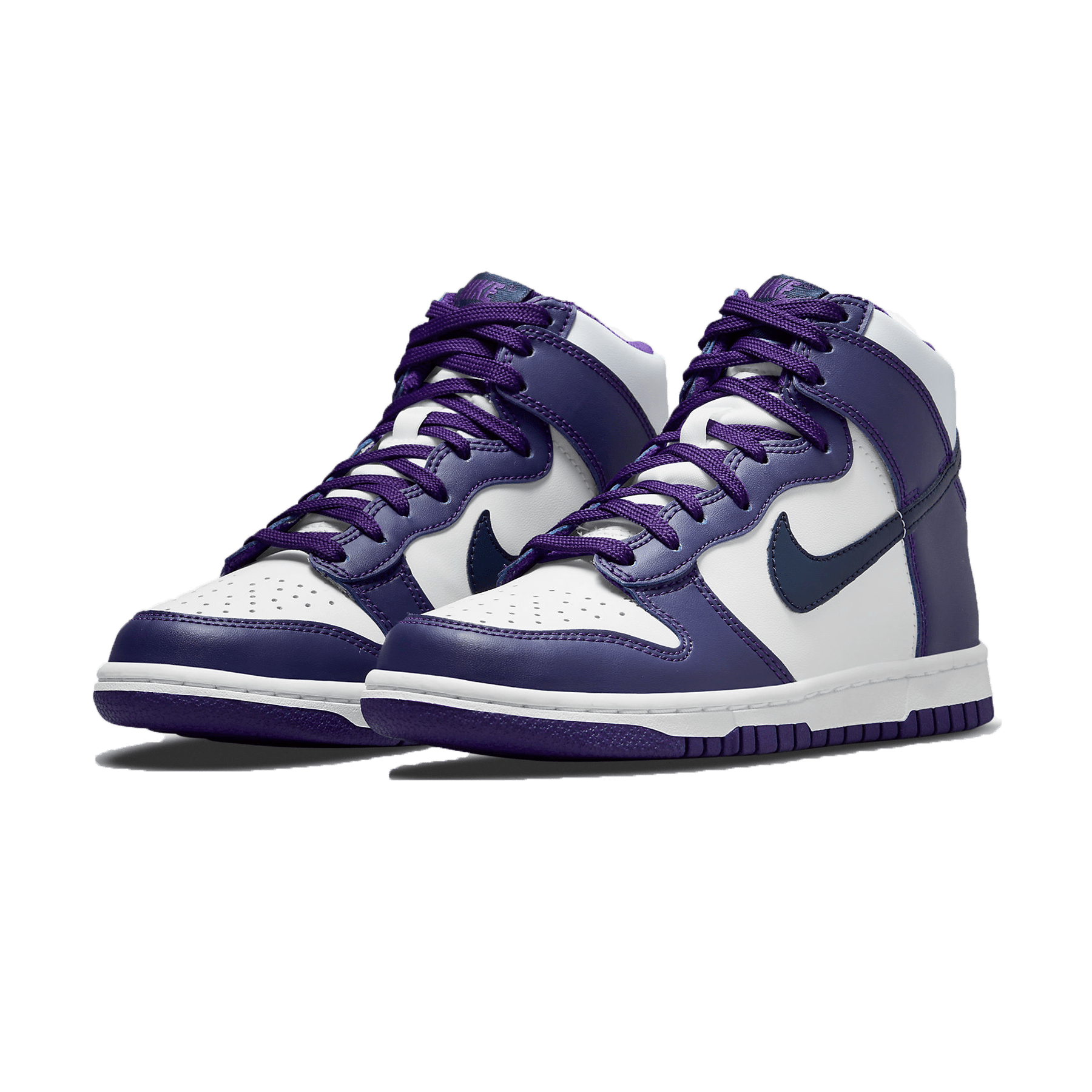 Nike Dunk High GS 'Purple Midnight Navy' — UK 13.5 | EU 32 | US 1Y — Side View