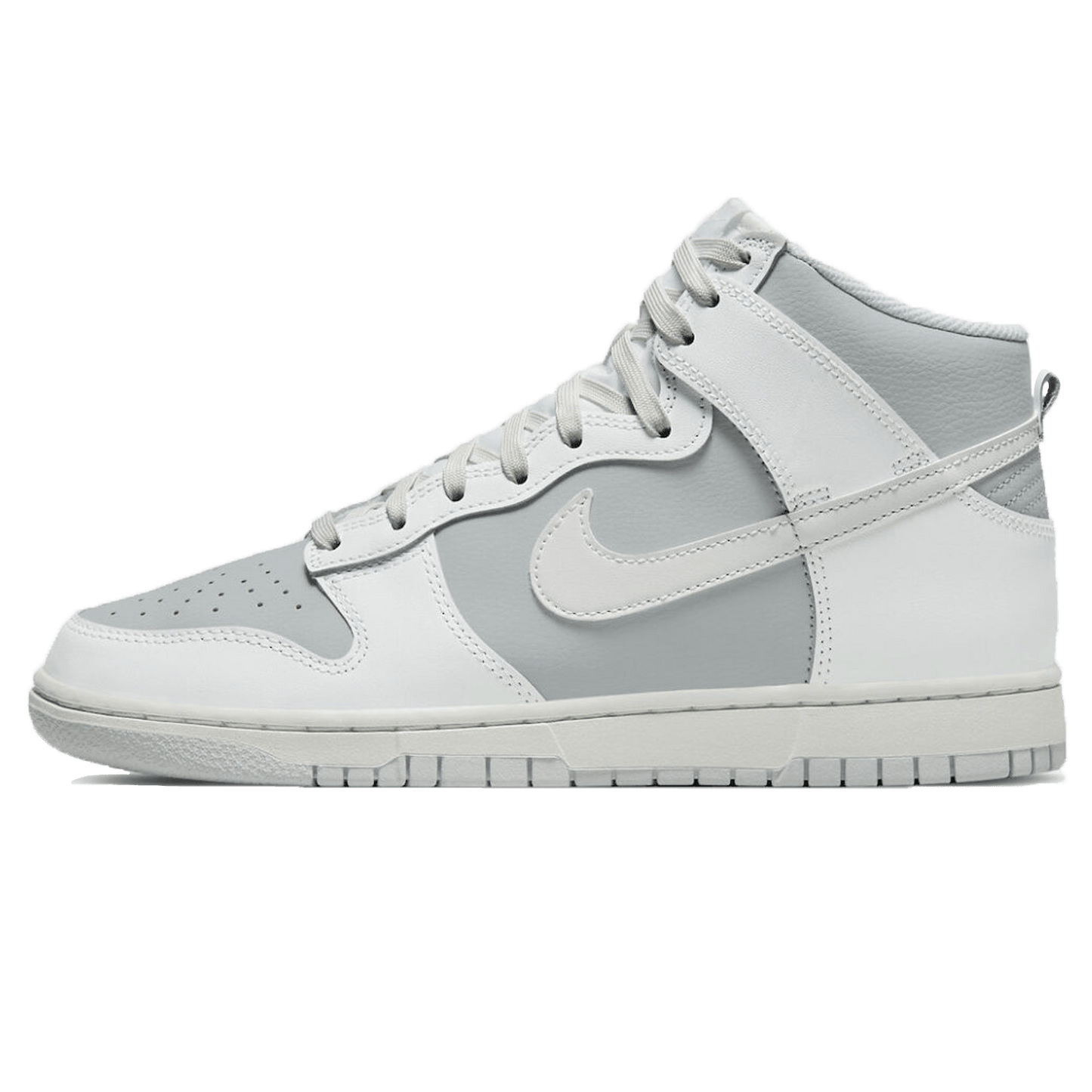 Nike Dunk High Grey White — UK 3 | EU 35.5 | US 3.5 — Front View