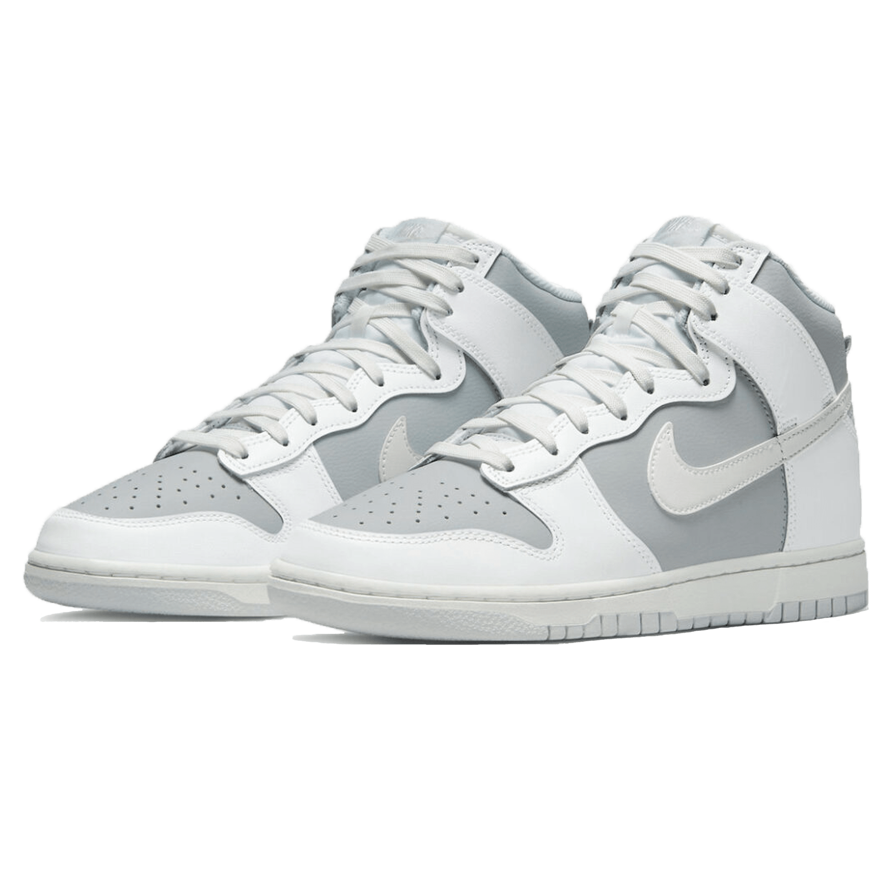 Nike Dunk High Grey White — UK 3 | EU 35.5 | US 3.5 — Side View