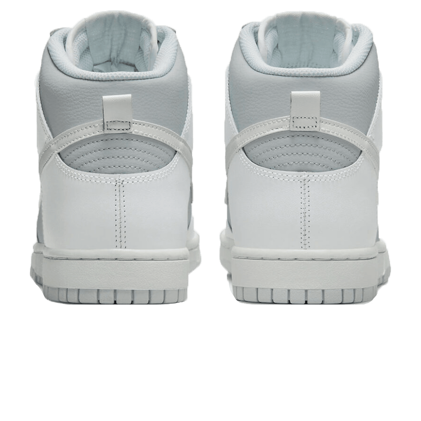 Nike Dunk High Grey White — UK 3 | EU 35.5 | US 3.5 — Back View