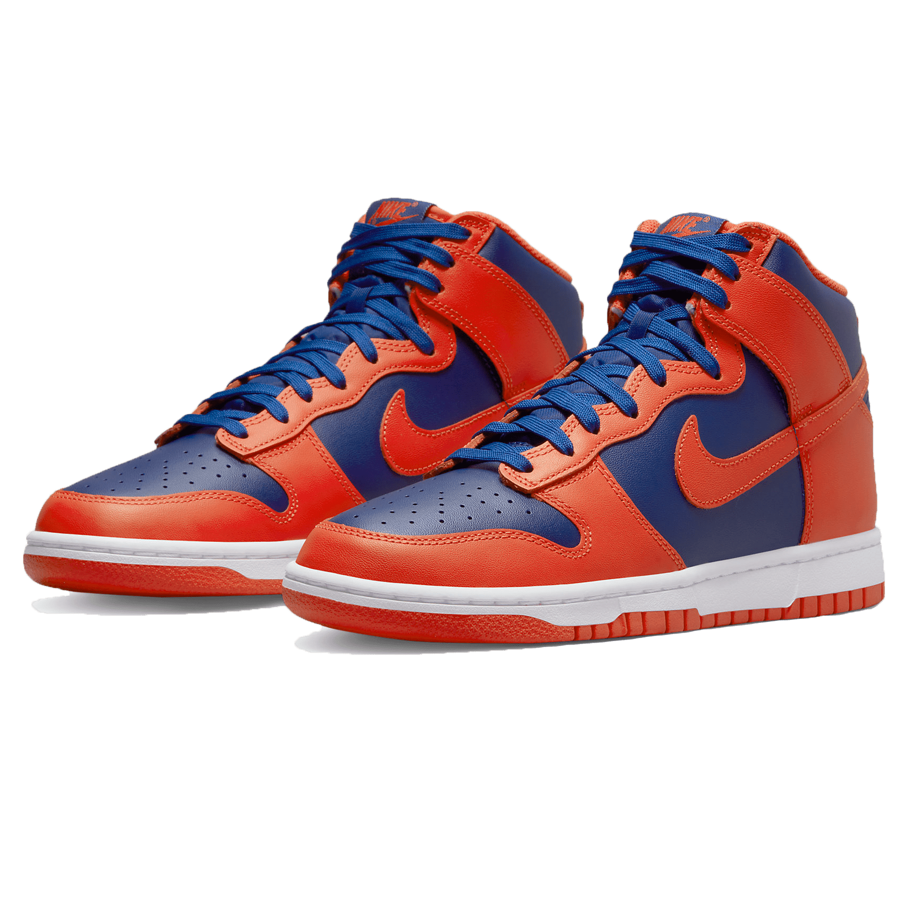 Nike Dunk High Retro 'Knicks' — UK 3 | EU 35.5 | US 3.5 — Side View
