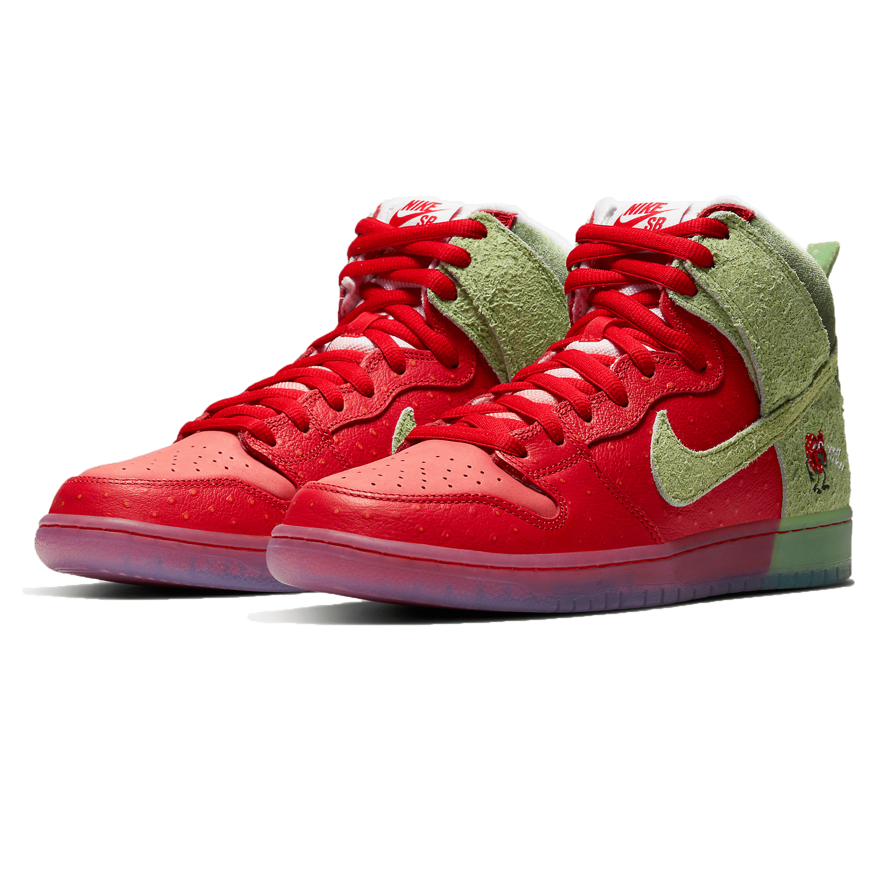 Nike Dunk High SB 'Strawberry Cough' — UK 3 | EU 35.5 | US 3.5 — Side View