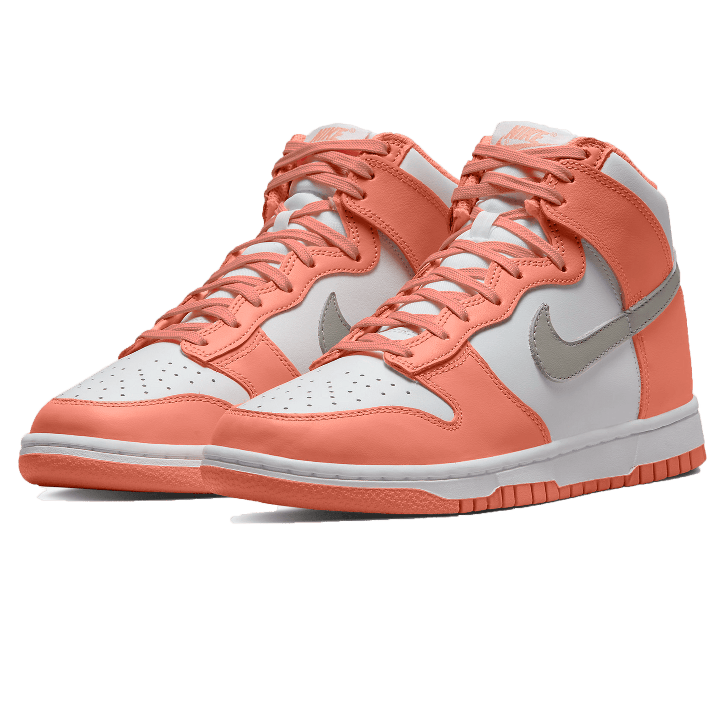 Nike Dunk High Wmns White Salmon — UK 2.5 | EU 35.5 | US 5 — Side View