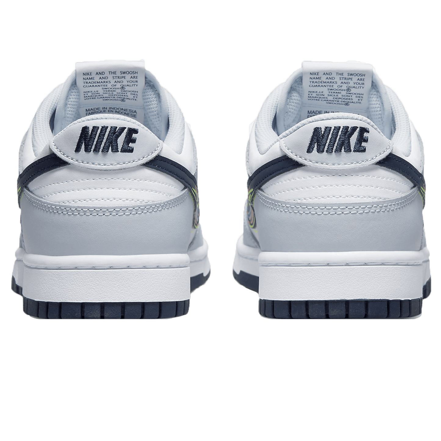 Nike Dunk Low 3D Swoosh — UK 3 | EU 35.5 | US 3.5 — Back View