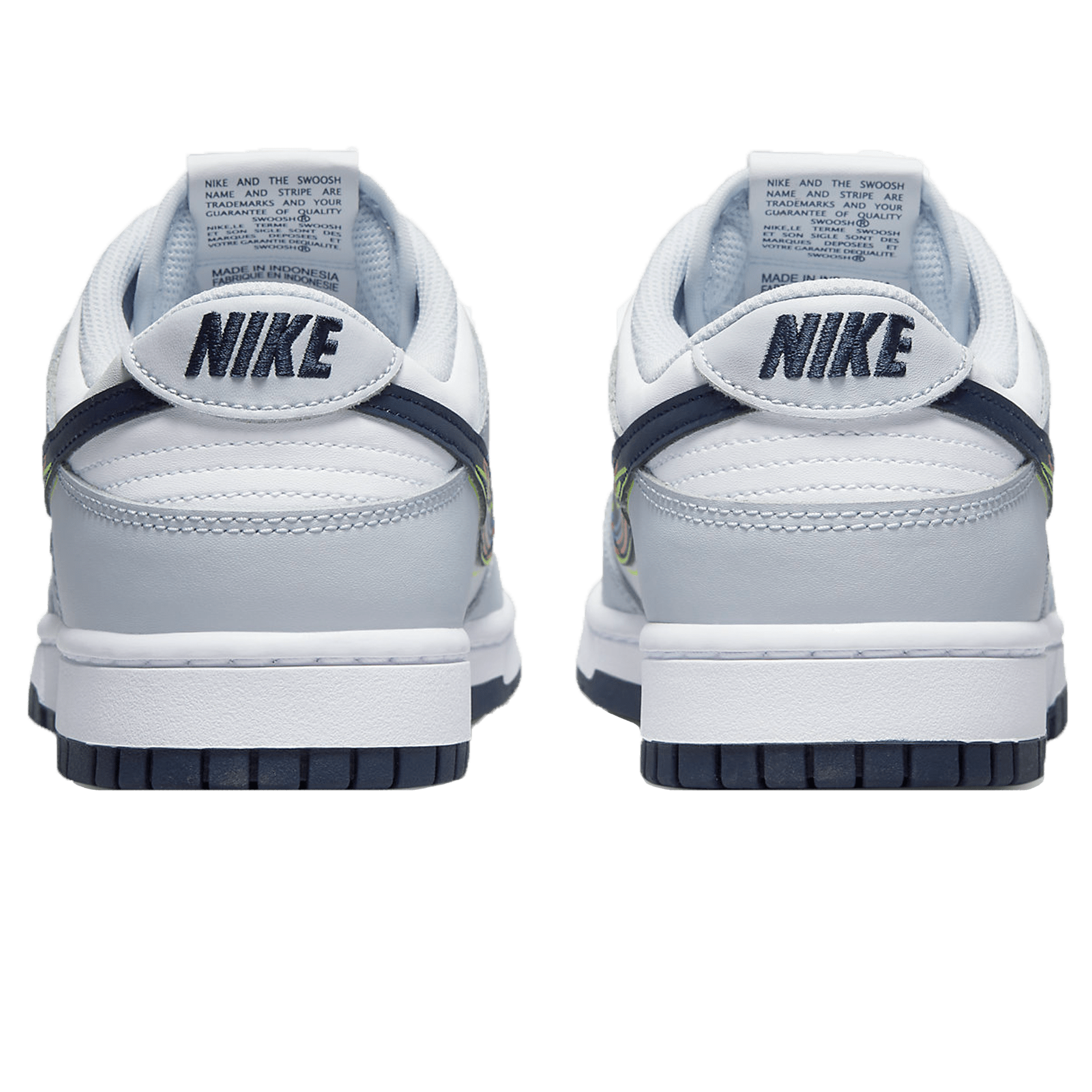 Nike Dunk Low 3D Swoosh — UK 3 | EU 35.5 | US 3.5 — Back View
