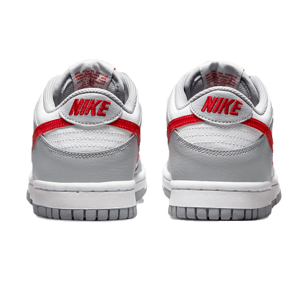 Nike Dunk Low GS 'Grey Red' — UK 13.5 | EU 32 | US 1Y — Back View