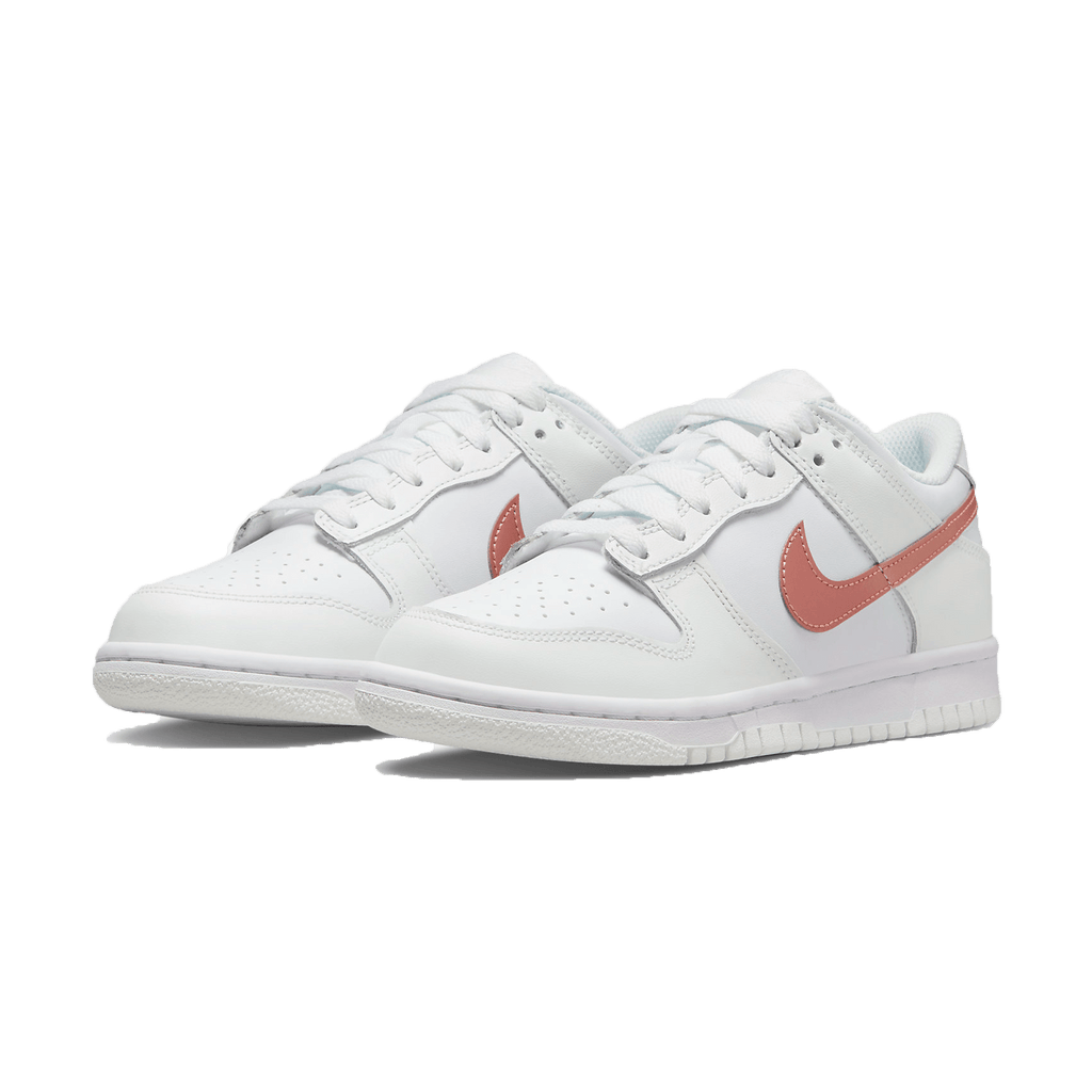 Nike Dunk Low GS 'White Metallic Red Bronze' — UK 13.5 | EU 32 | US 1Y — Side View