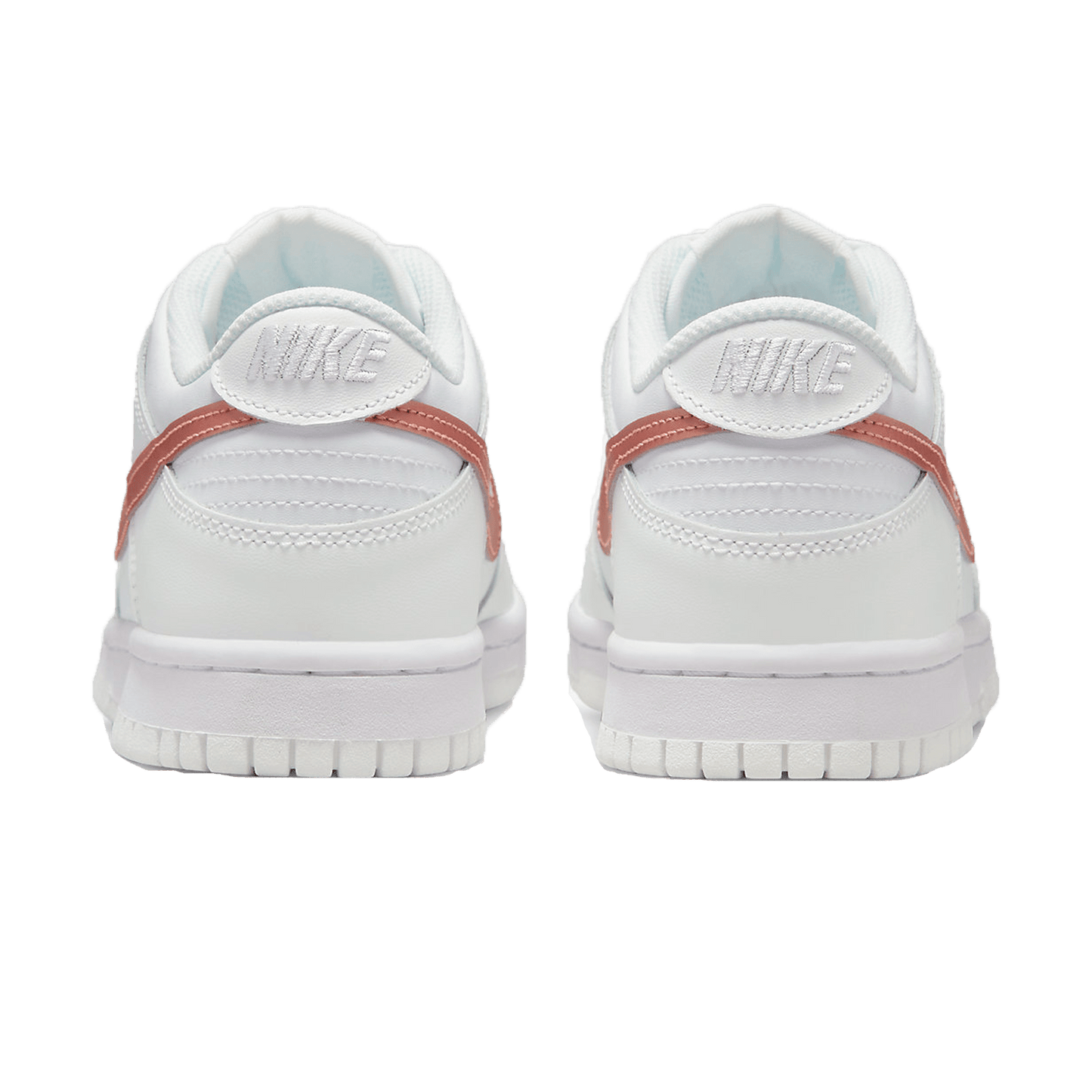 Nike Dunk Low GS 'White Metallic Red Bronze' — UK 13.5 | EU 32 | US 1Y — Back View