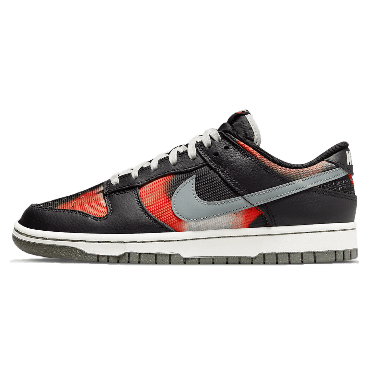 Nike Dunk Low 'Graffiti Pack - Black Red' — UK 3 | EU 35.5 | US 3.5 — Front View